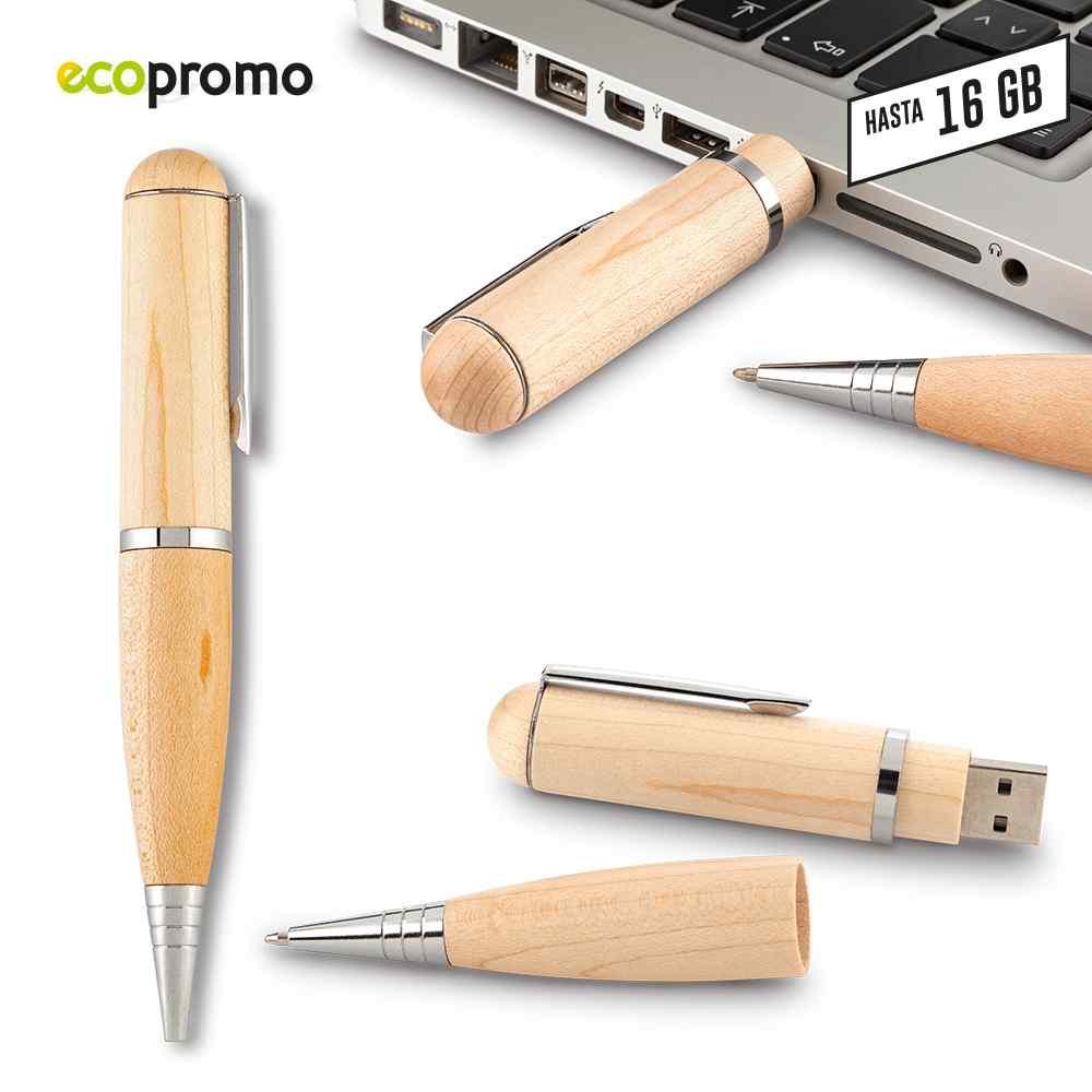 Memoria Usb Bolígrafo Wood Precio Neto - imagen 1