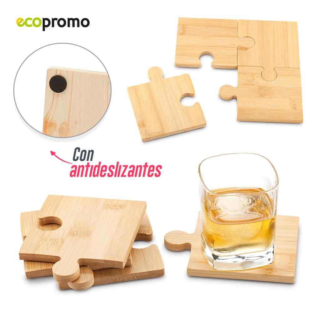Set Portavasos Bamboo Puzzle - imagen 1