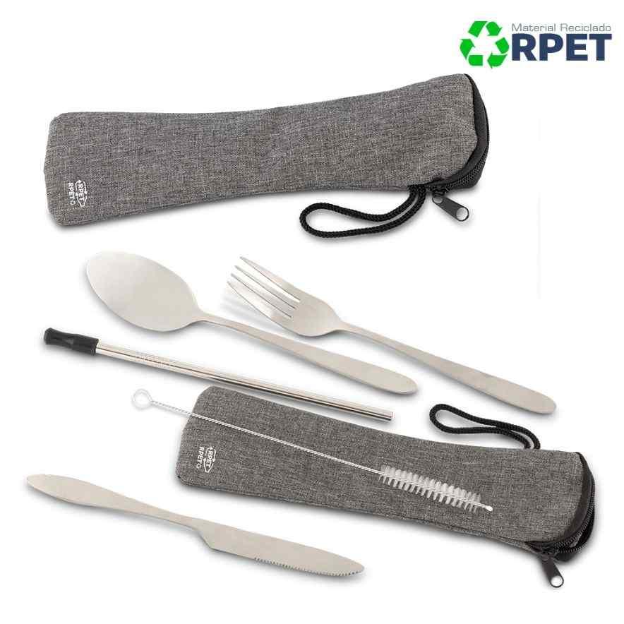 Set de Cubiertos Metálicos Rpet - imagen 1