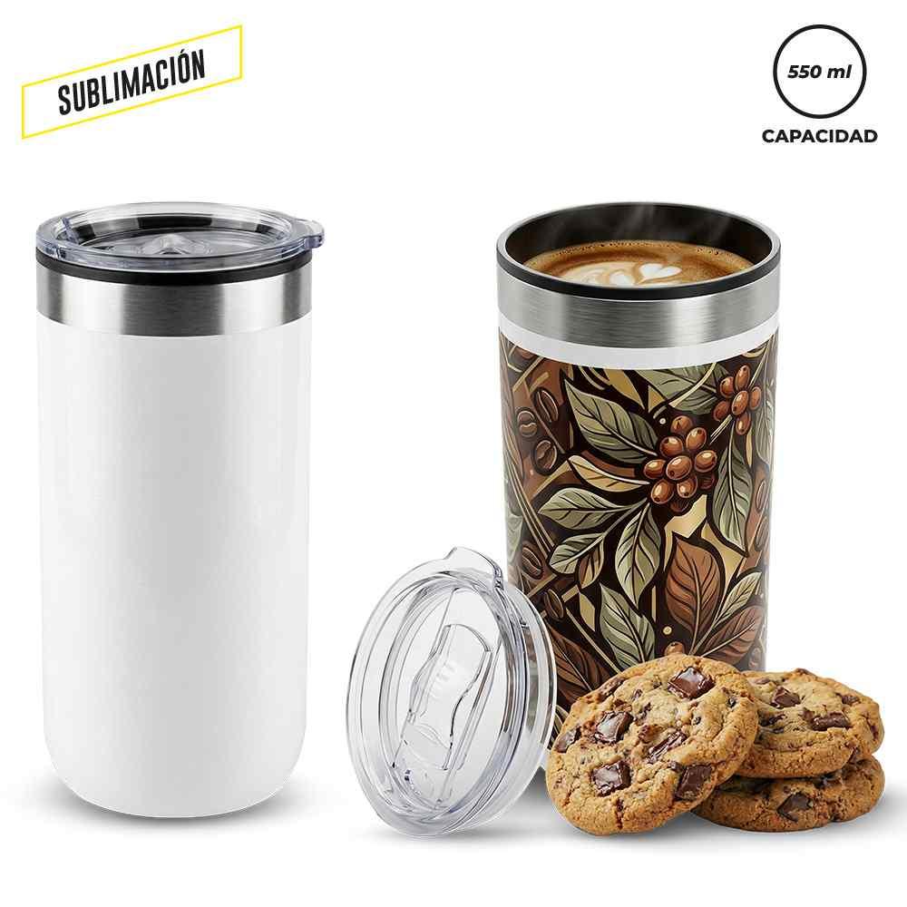 Mug Metálico Para Sublimacion Kup 550 ml Nuevo - imagen 1