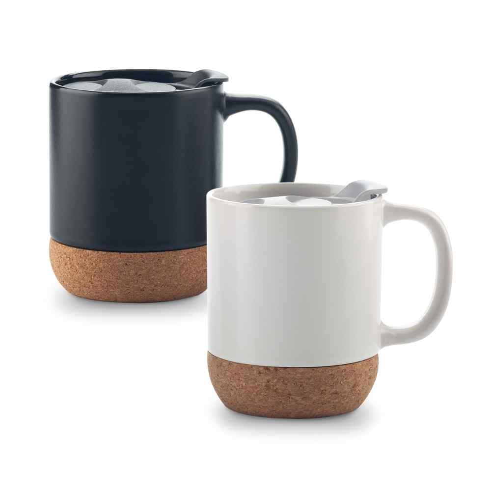 Mug Ceramica Con Corcho 11 oz - imagen 1