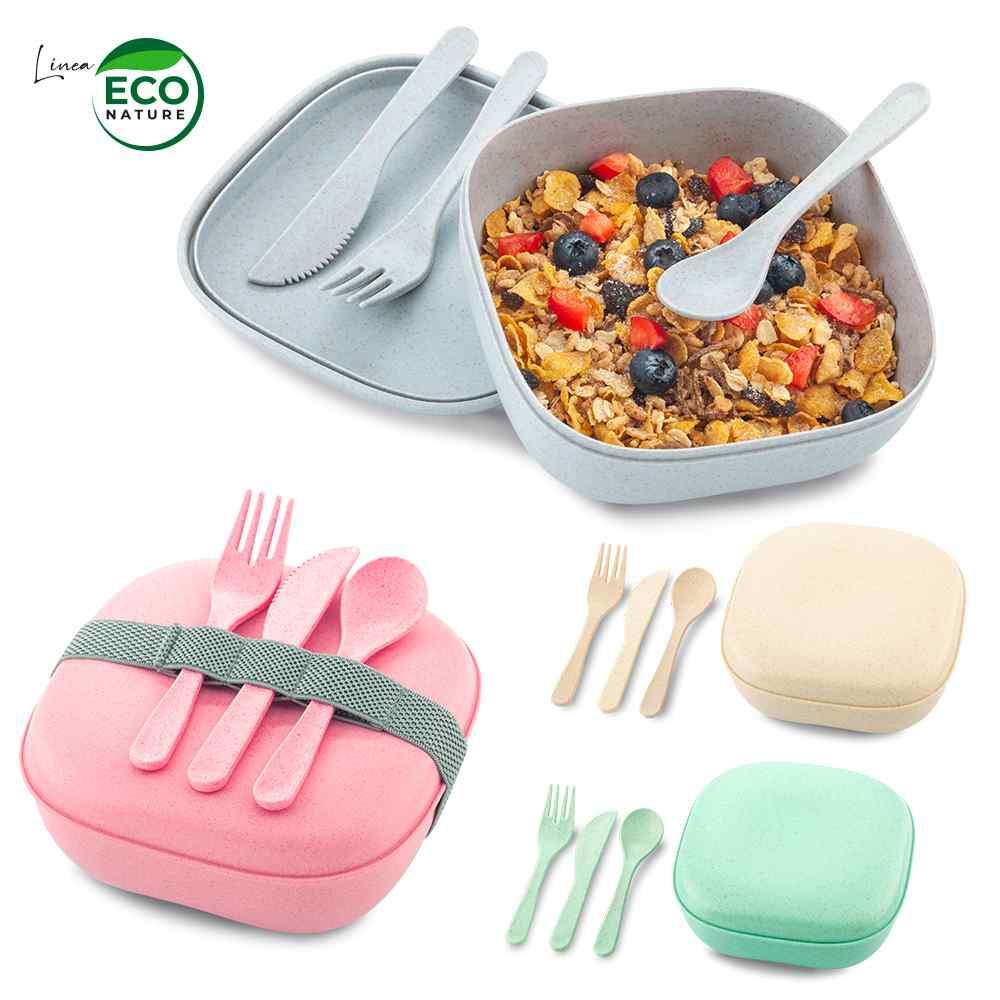 Portacomidas Con Cubiertos Eco Nature - imagen 1