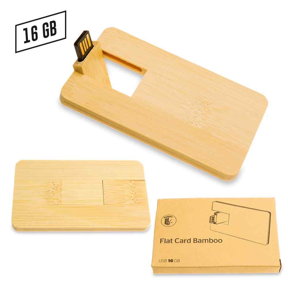Memoria Usb Credit Card Zilda Bamboo Precio Neto - imagen 1
