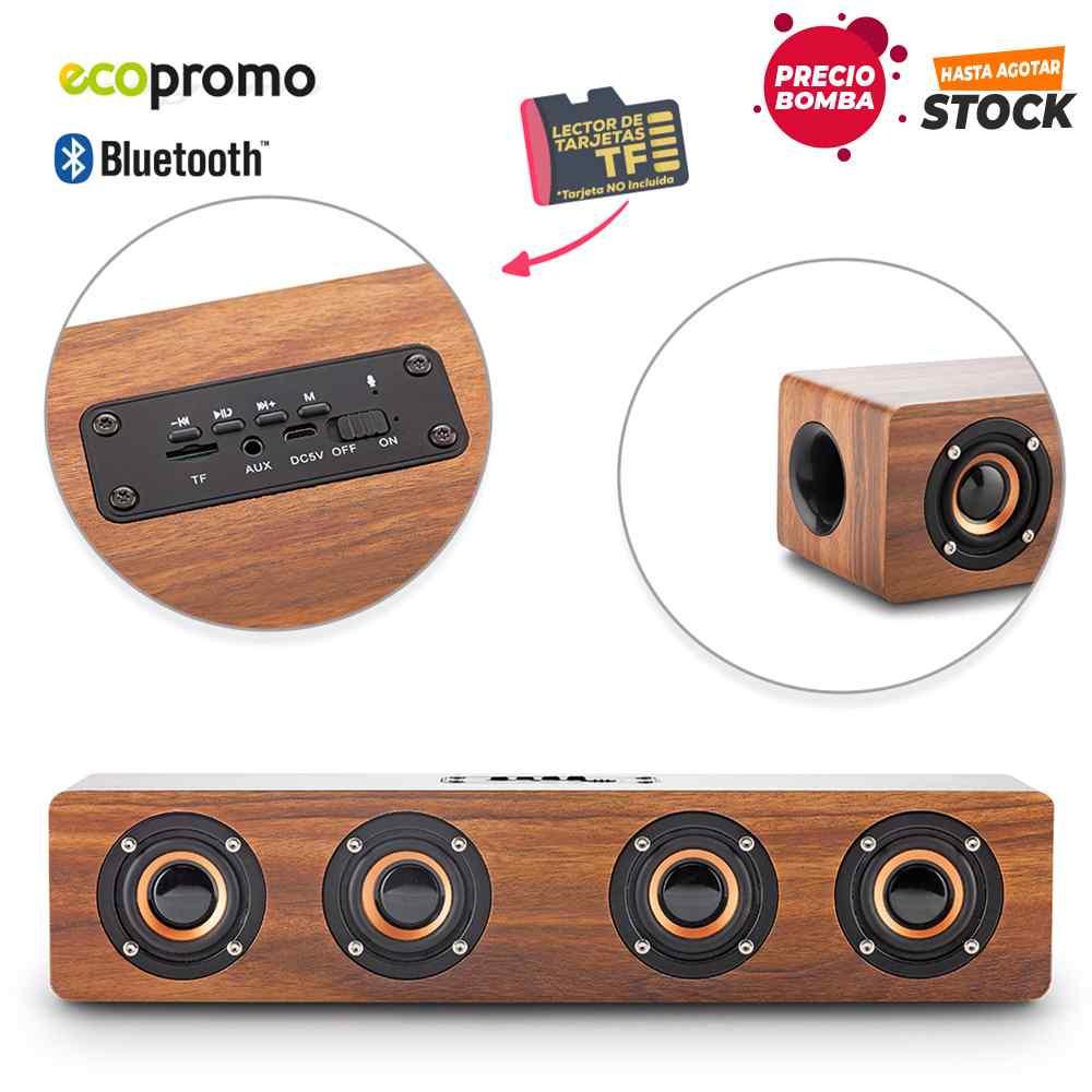 Speaker Bluetooth Retro Bamboo - Precio Bomba - imagen 1