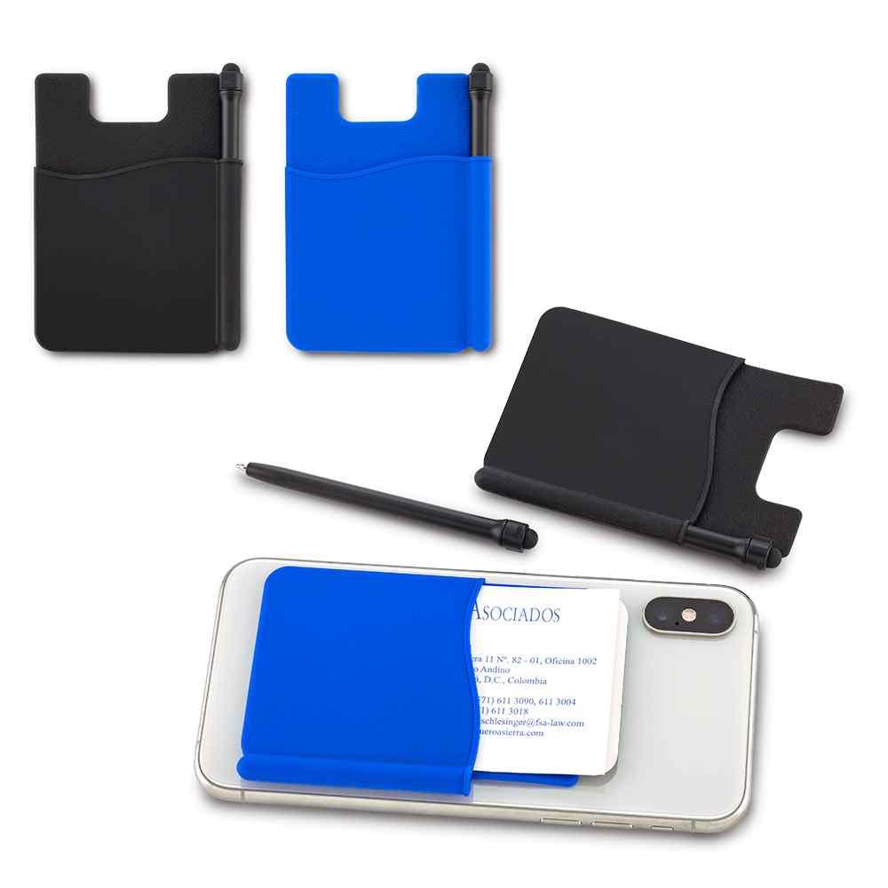 Portatarjetas Adhesivo Con Bolígrafo - Oferta