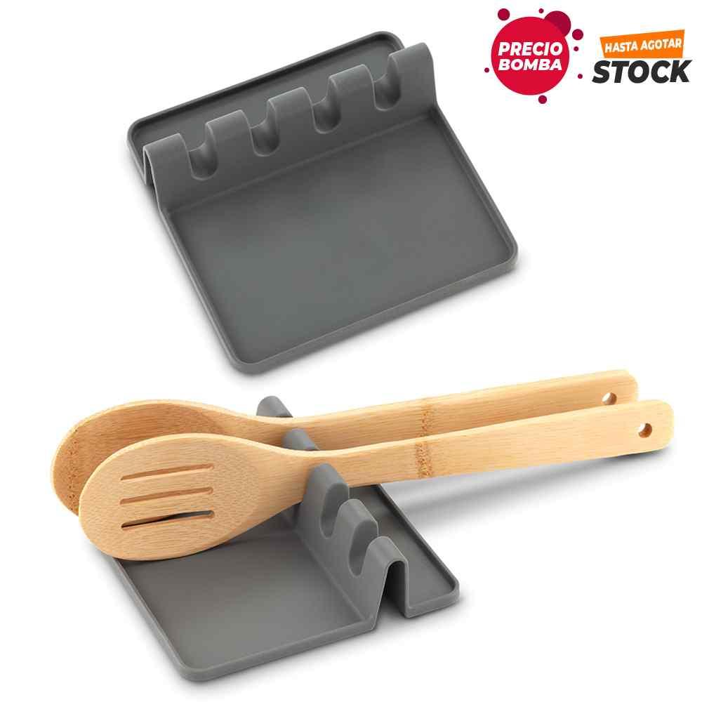 Soporte en Silicona Para Cucharas de Cocina