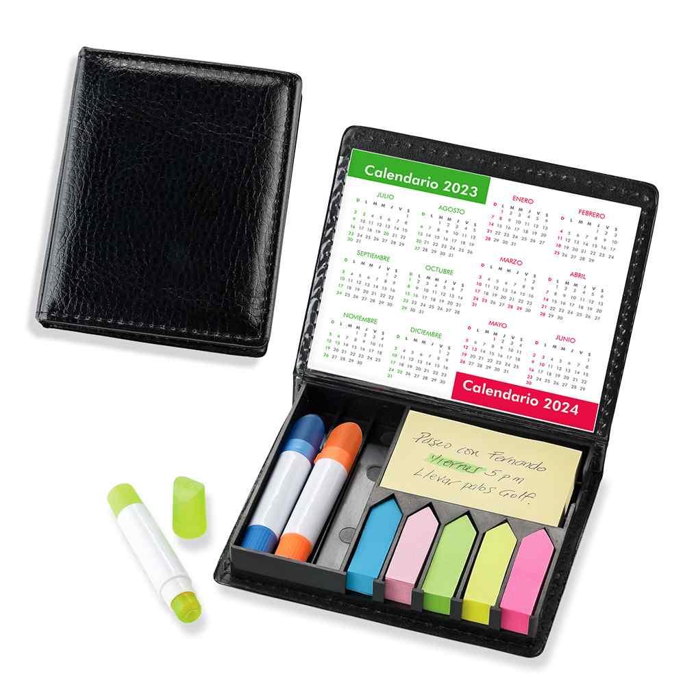 Set de Escritorio en pu Stickies y Resaltadores Mágicos
