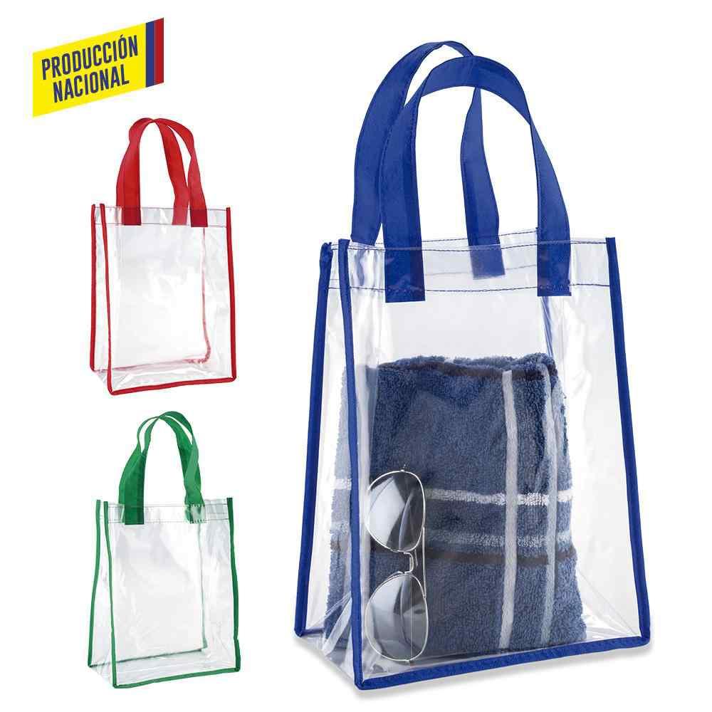 Bolsa Clear Trenza Con Ribete - Producción Nacional