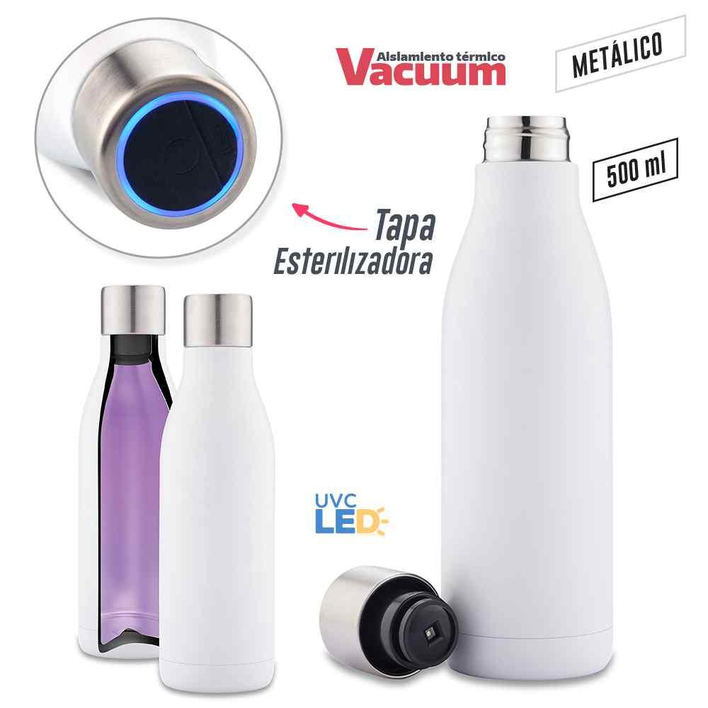 Botilito Metálico Uv-c Clean 500ml