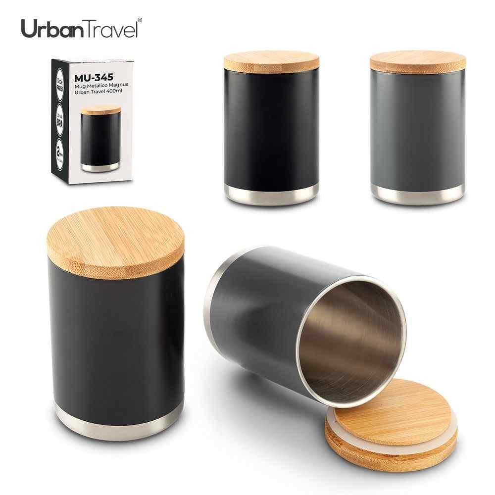 Mug Metálico Magnus Urban Travel 400ml - imagen 1