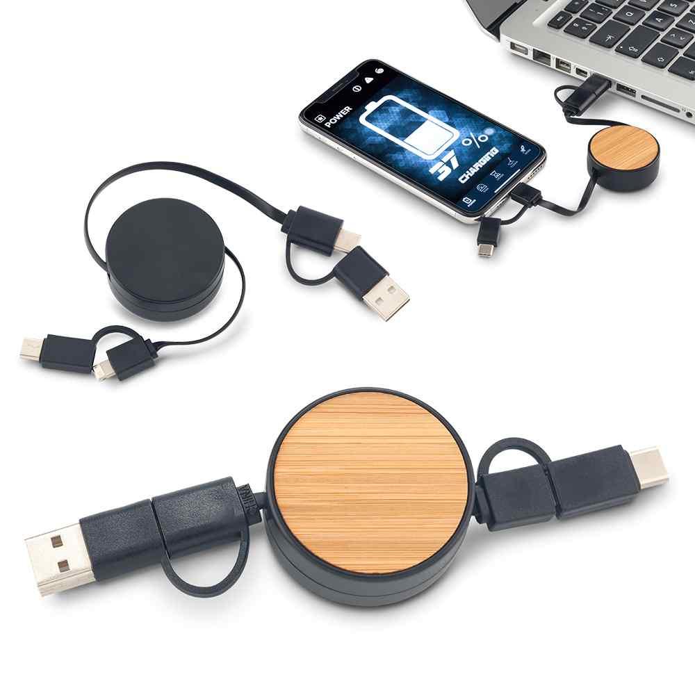 Cable Multicargador Bamboo - imagen 1