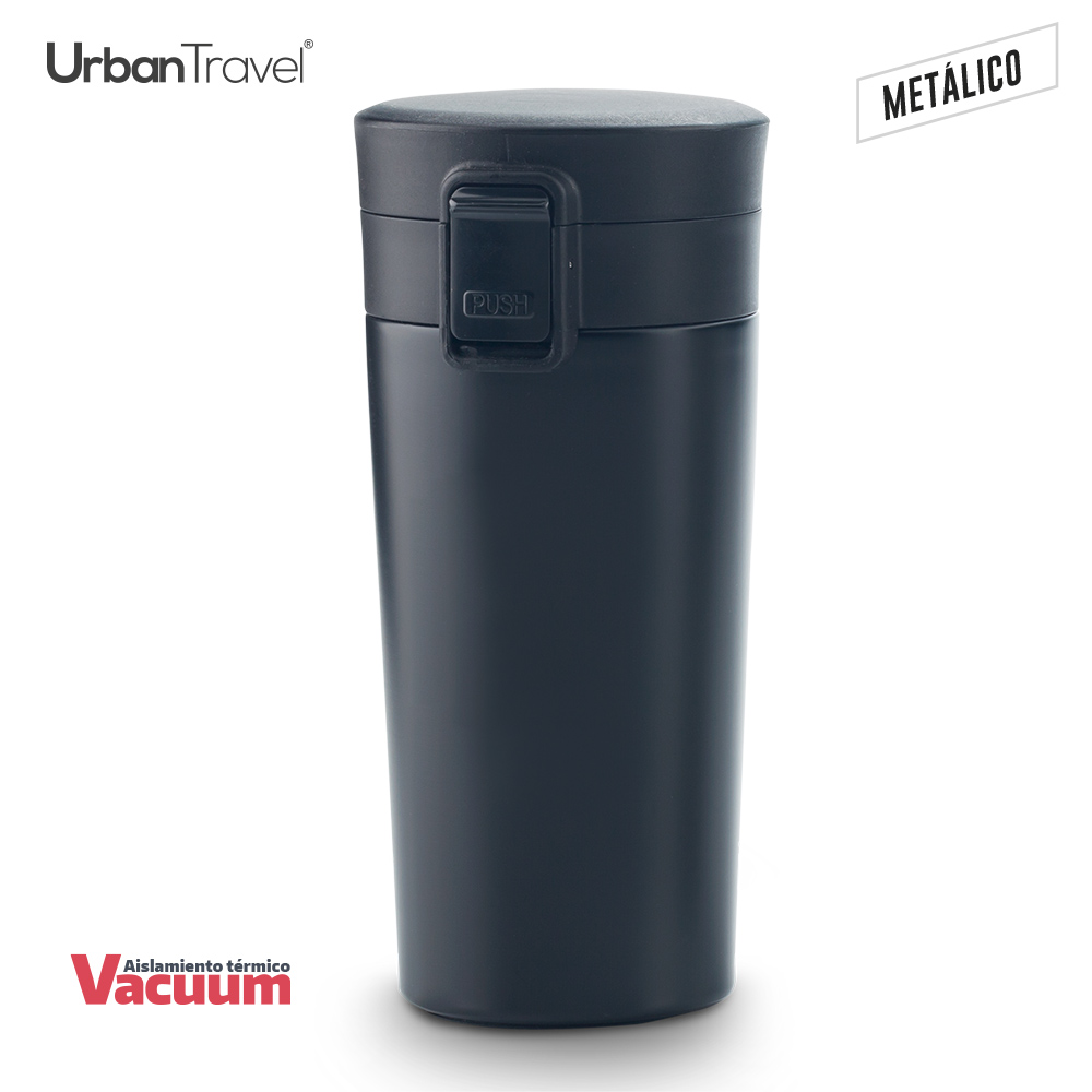 Mug Metalico Doble Pared Coffe Urban Travel 380ml - miniatura 2